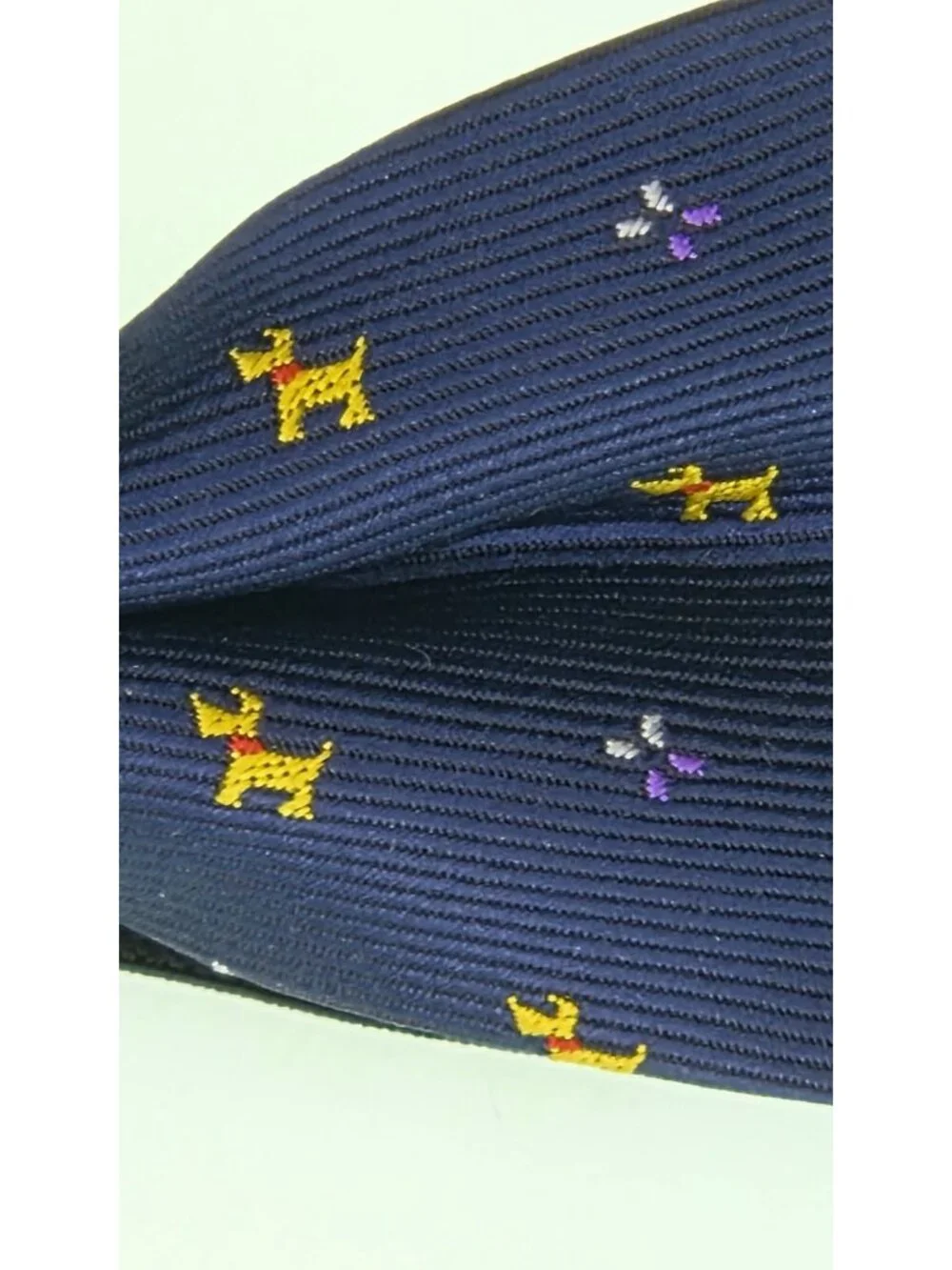 Scottish Terrier Scottie Dog Adjustable Small Bow Tie Blue Boys Or Mens